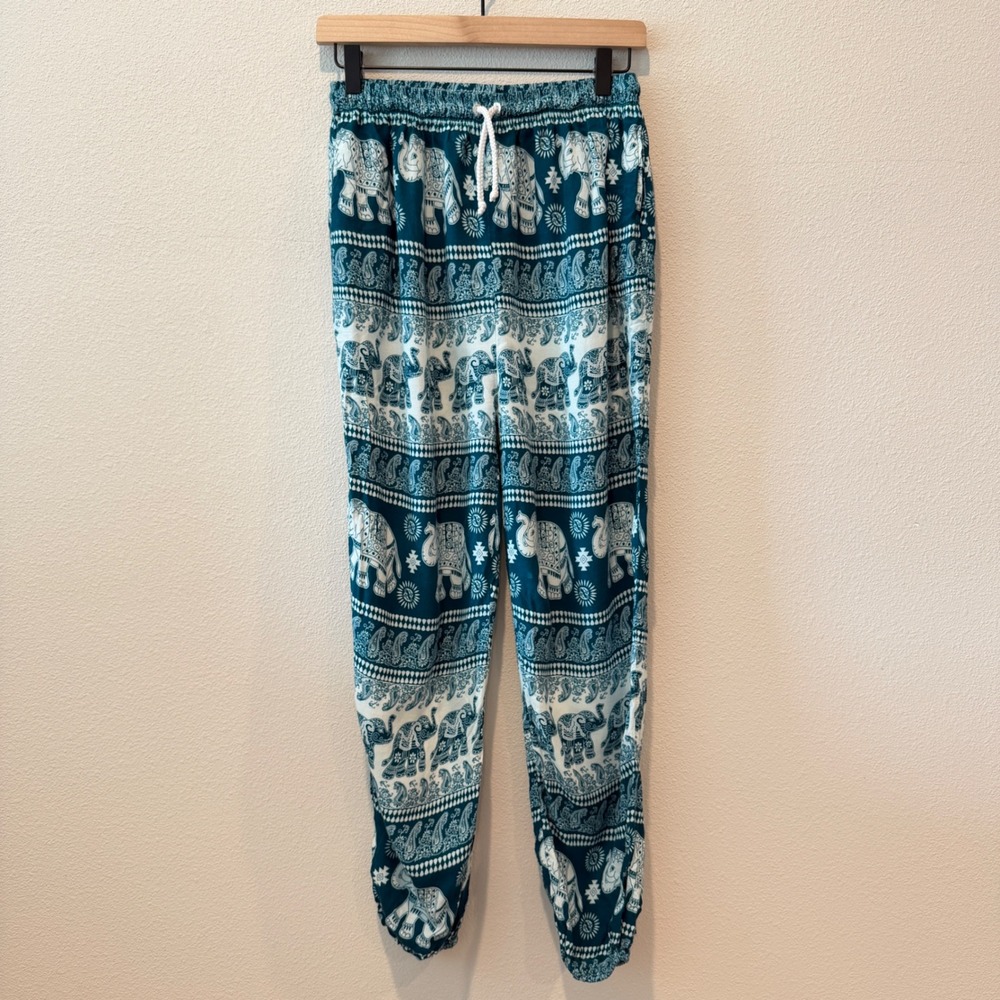 KATHMANDU IMPORTS Womens Elephant Harem Pants One Size Boho Hippie Festival Yoga